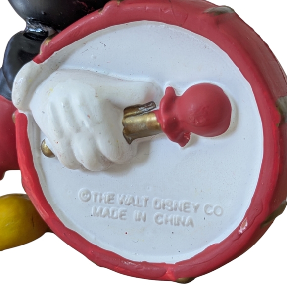 Vintage Mickey Mouse Drummer Ornament Walt Disney Christmas 1990s Hallmark - Picture 6 of 10